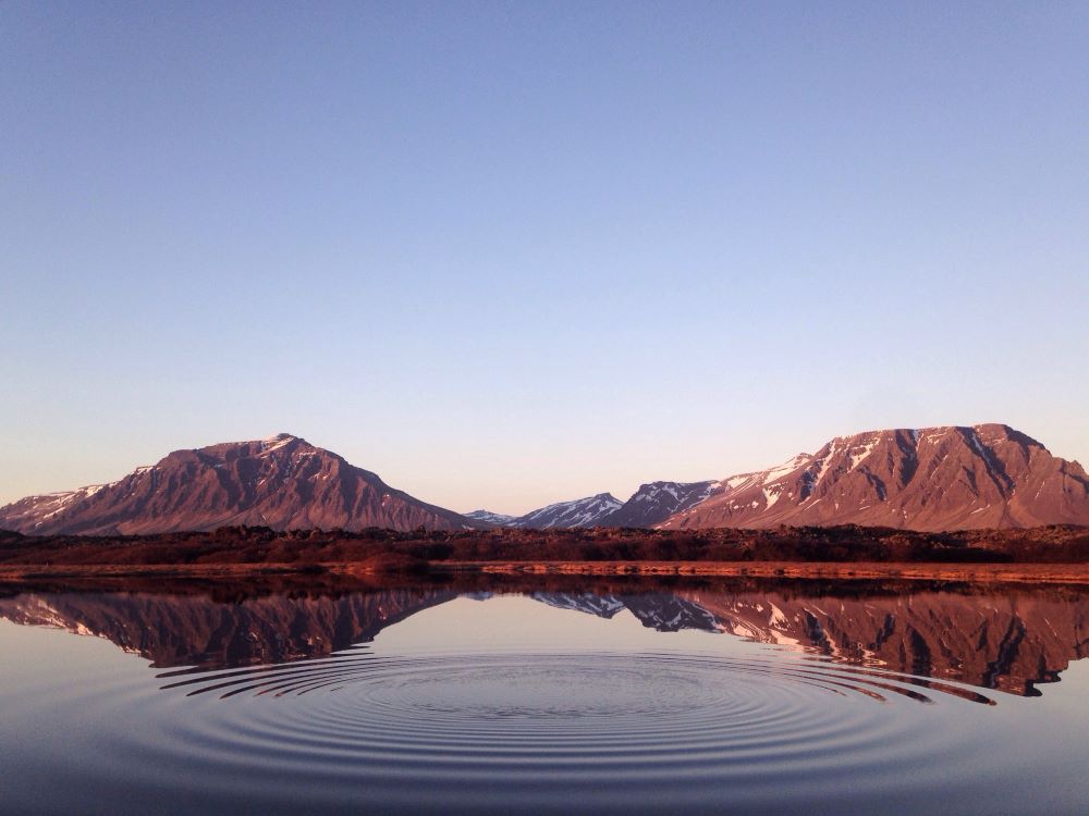 Peaceful Scenery in Mountains